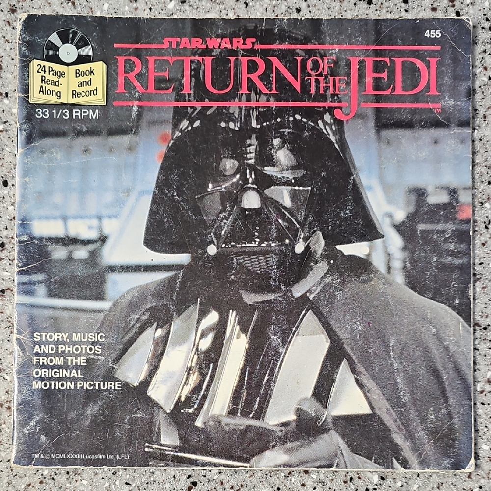 Vintage Star Wars Return of the Jedi Read-Along Paperback Book (Book Only)
